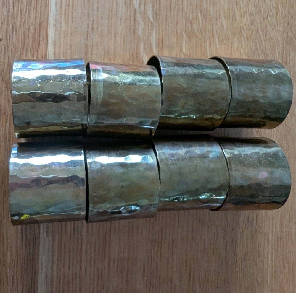 Solid Brass Napkin Rings